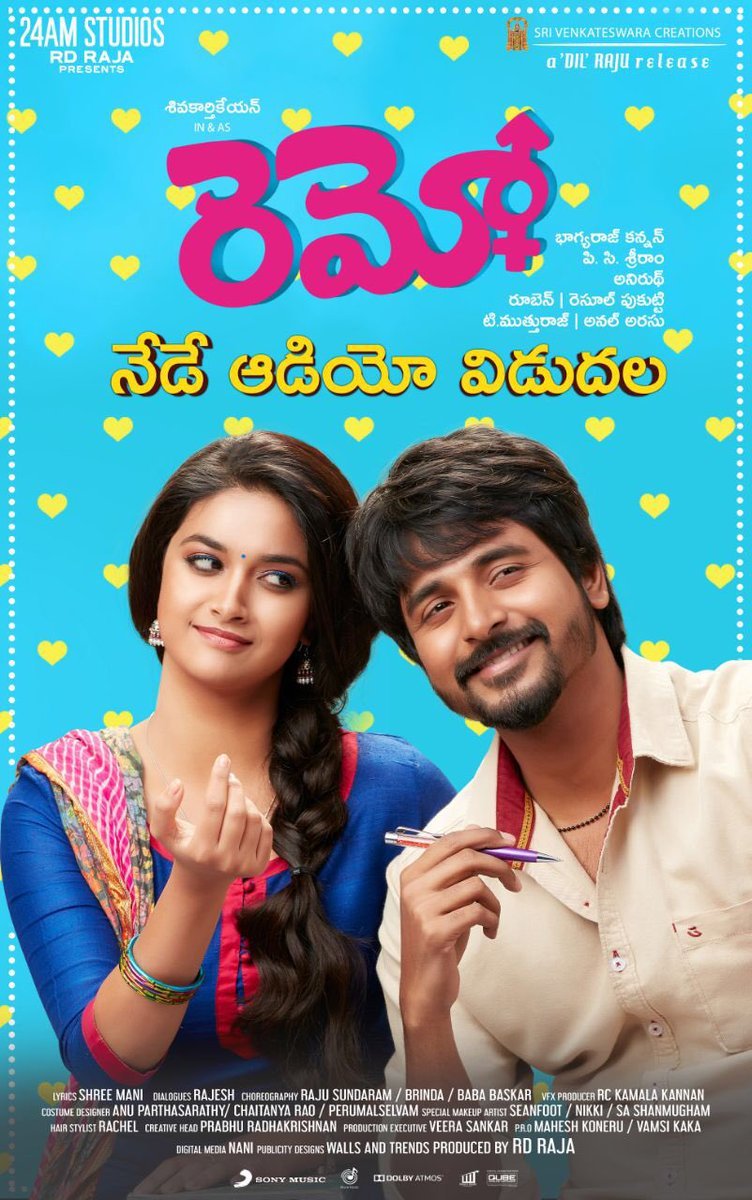 Remo (2016) DVDScr Telugu Full Movie Watch Online Free Download